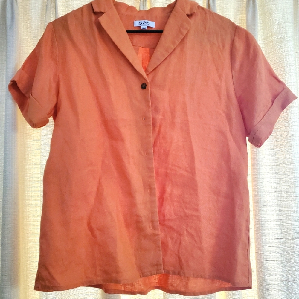 💥 LAST CHANCE 💥 NWOT Short-Sleeve Linen Top